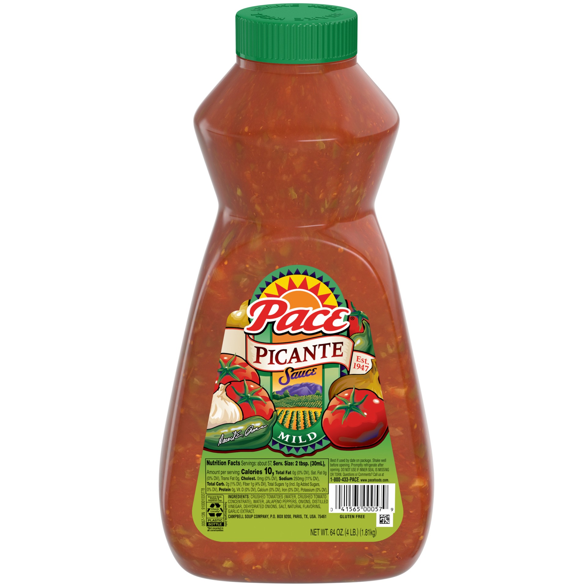 slide 1 of 5, Pace Mild Picante Sauce, 64 oz Bottle, 64 oz