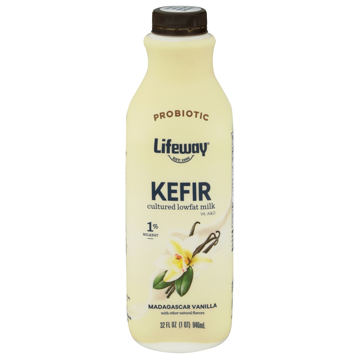slide 1 of 11, Lifeway Kefir Cultured Lowfat Milk Smoothie Madagascar Vanilla, 32 fl oz