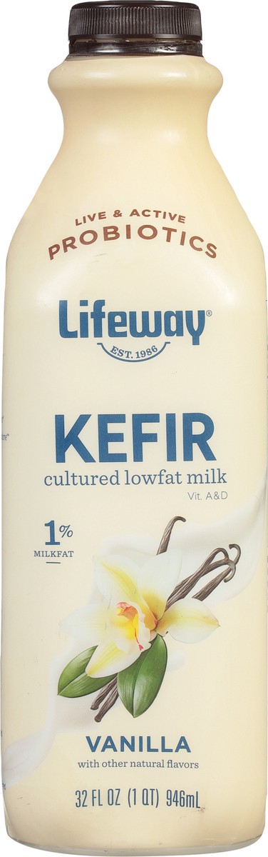slide 10 of 11, Lifeway Kefir Cultured Lowfat Milk Smoothie Madagascar Vanilla, 32 fl oz