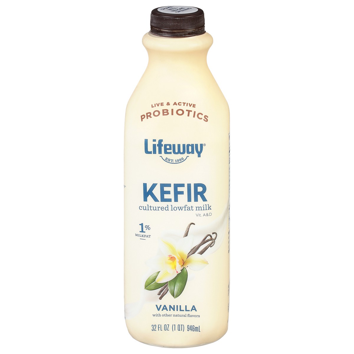 slide 7 of 11, Lifeway Kefir Cultured Lowfat Milk Smoothie Madagascar Vanilla, 32 fl oz