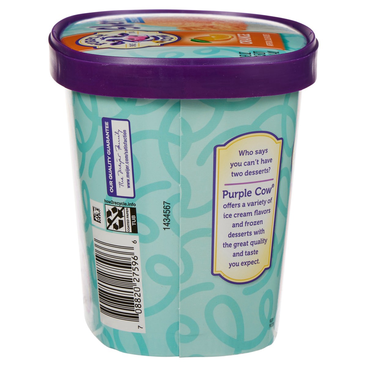 slide 21 of 25, Purple Cow Sherbet Orange 48 Oz, 48 oz