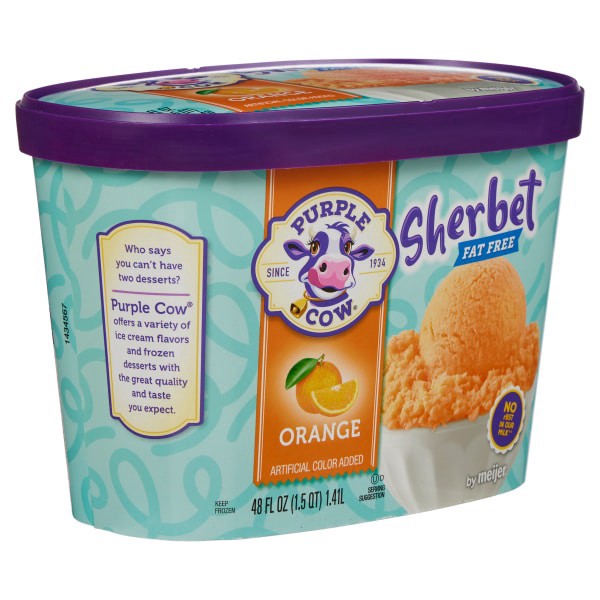 slide 23 of 25, Purple Cow Sherbet Orange 48 Oz, 48 oz