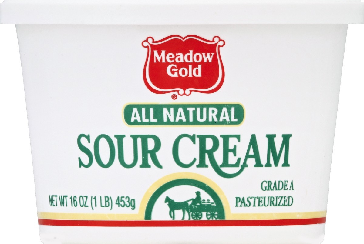 slide 4 of 4, Meadow Gold Sour Cream 16 oz, 