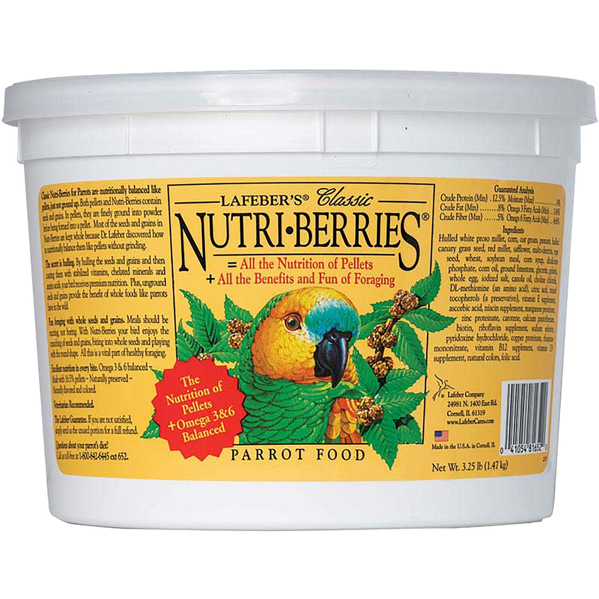 slide 1 of 1, Lafeber's Nutri-Berries Parrot Food, 52 oz