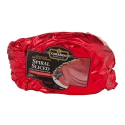 Carando Ham Spiral Sliced Bone In Half Hickory Smoked - 9 Lb