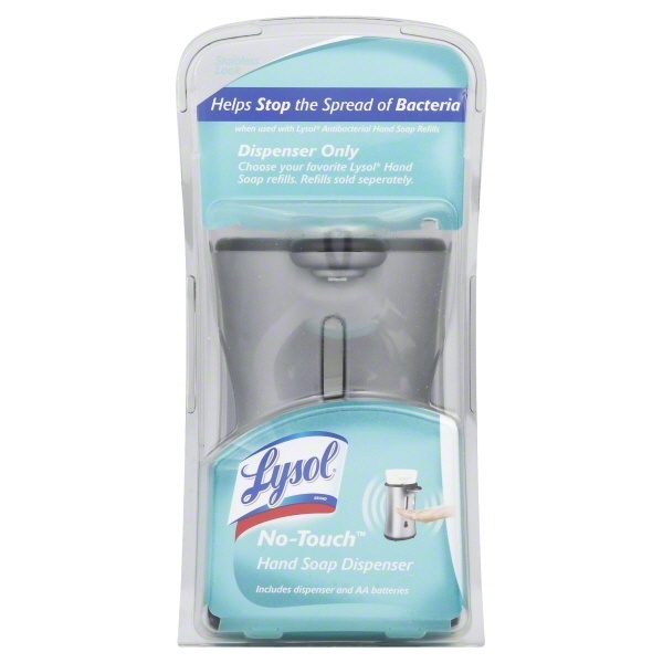 slide 1 of 1, Lysol No-Touch Hand Soap Dispenser, 1 ct