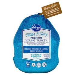 Kroger Tender & Juicy Whole Young Frozen Turkey (14-16 Lb) Limit 1 On Sale Retail