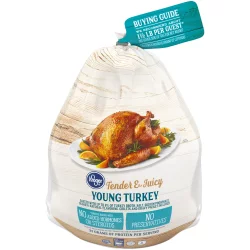 Kroger Tender & Juicy Whole Young Frozen Turkey (14-16 Lb) Limit 1 On Sale Retail