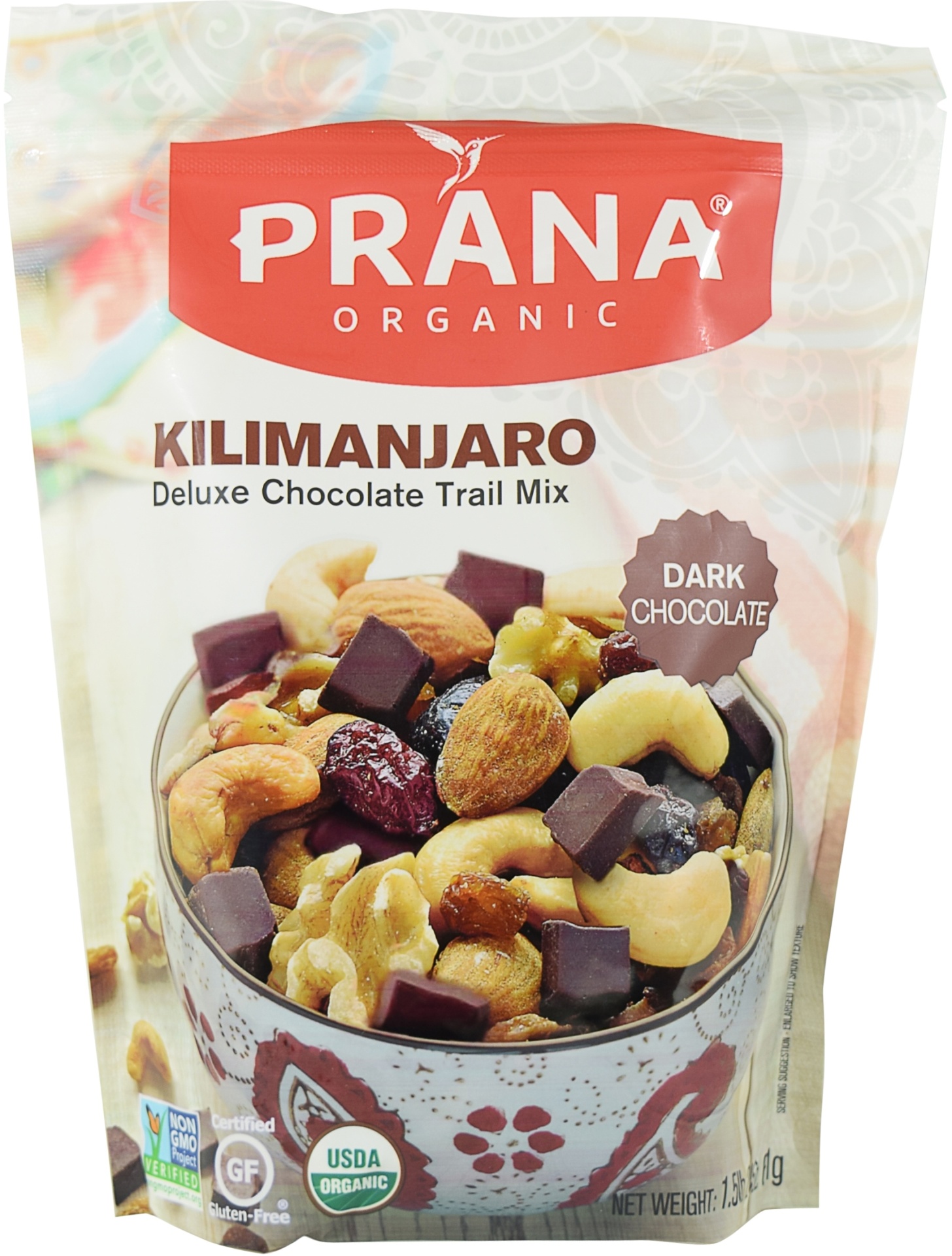 slide 1 of 1, prAna Organic Kilimanjaro Deluxe Chocolate Trail Mix, 