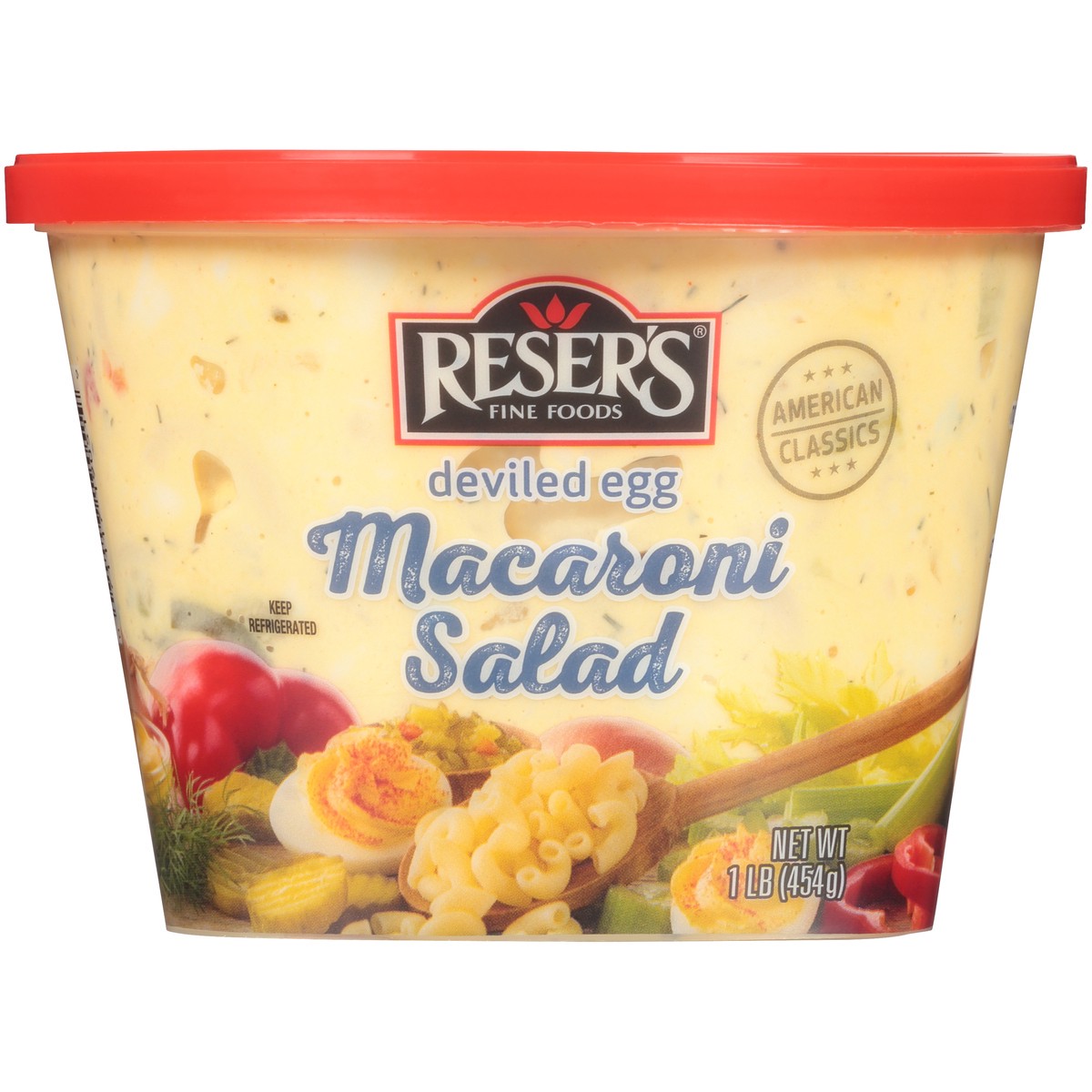 slide 3 of 7, Reser's Macaroni Salad, 1 lb