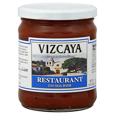 slide 1 of 1, Vizcaya Restaurant Style Medium Salsa, 16 oz