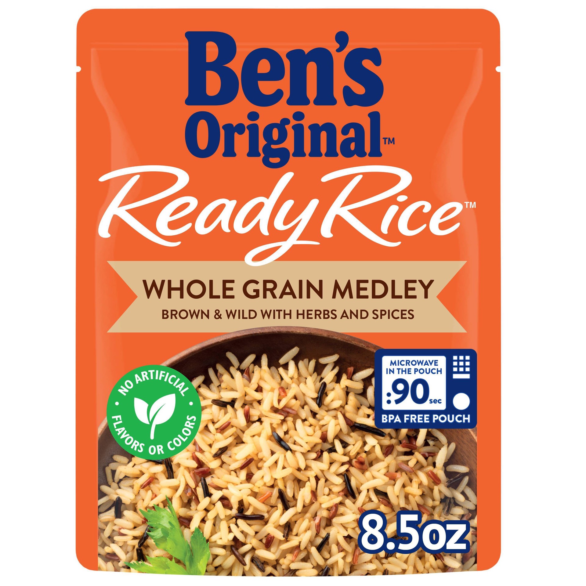 slide 1 of 2, Ben's Original Whole Grain Medley Brown & Wild Rice, 8.5 oz