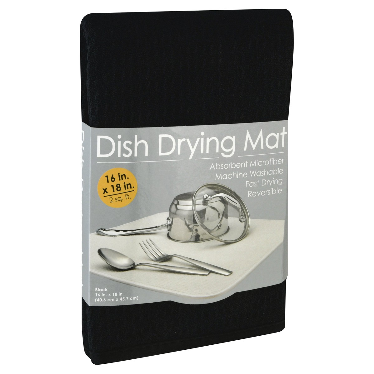 slide 5 of 9, Schroeder & Tremayne Black Dish Drying Mat 1 ea, 1 ct