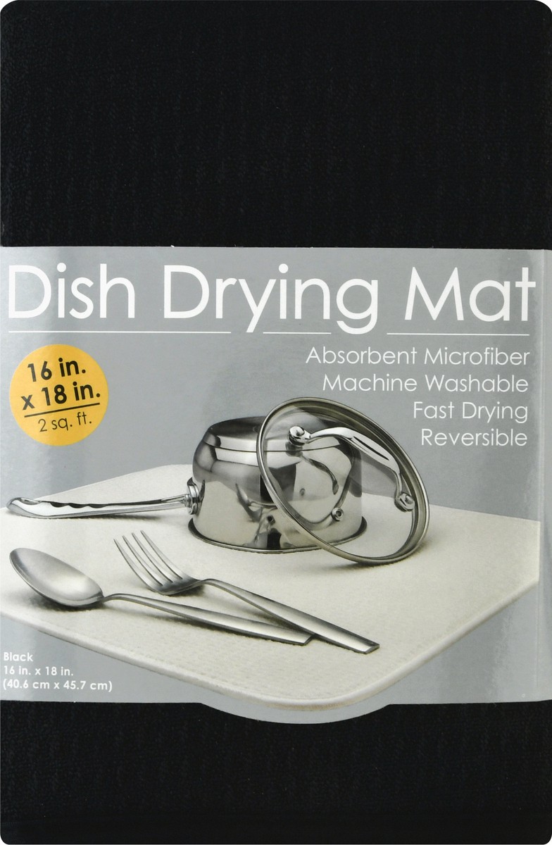 slide 8 of 9, Schroeder & Tremayne Black Dish Drying Mat 1 ea, 1 ct