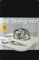 Schroeder & Tremayne Black Dish Drying Mat 1 ea