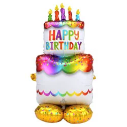 Anagram Balloon Upright Birthday Cake 53 in
