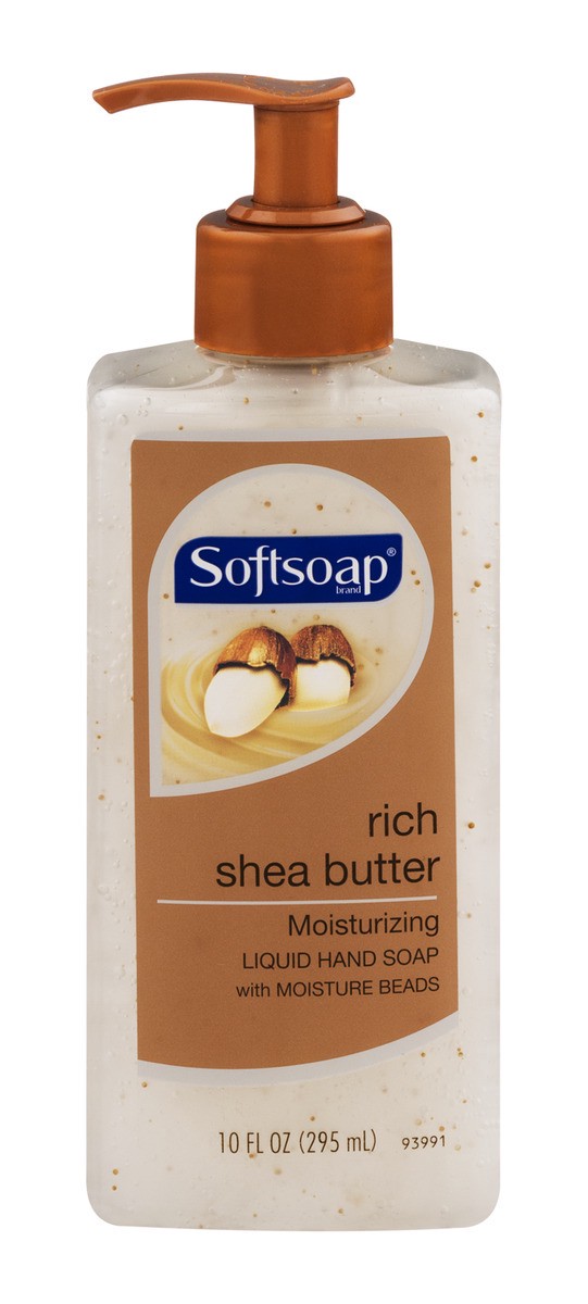 slide 1 of 9, Softsoap Rich Shea Butter Moisturizing Liquid Hand Soap, 10 oz