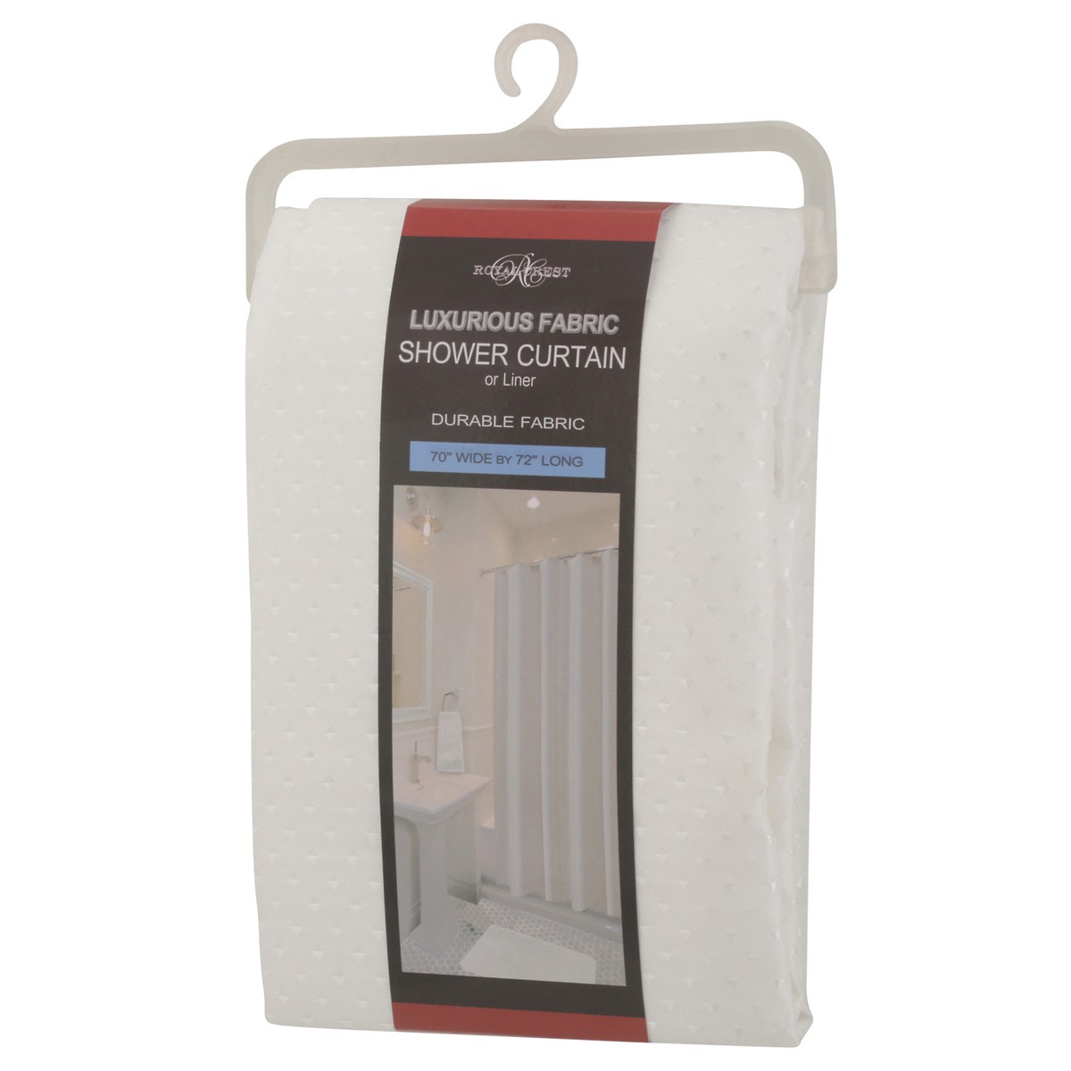 slide 2 of 11, Royal Crest Luxurious Fabric Durable Shower Curtain or Liner 1 ea, 1 ct