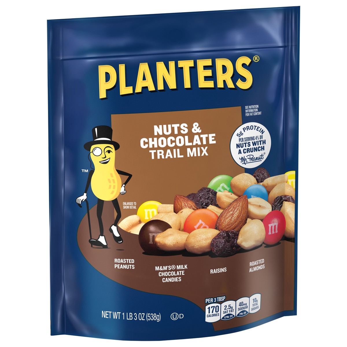 slide 3 of 11, PLANTERS Trail Mix Nuts & Chocolate 19 oz, 19 oz