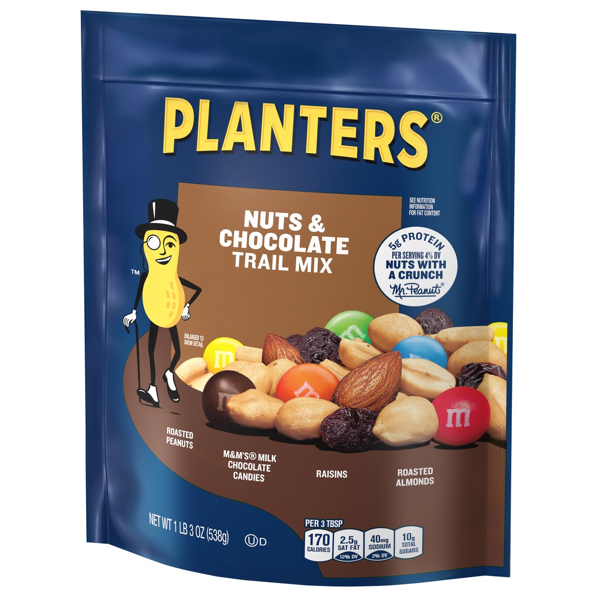 slide 9 of 11, PLANTERS Trail Mix Nuts & Chocolate 19 oz, 19 oz