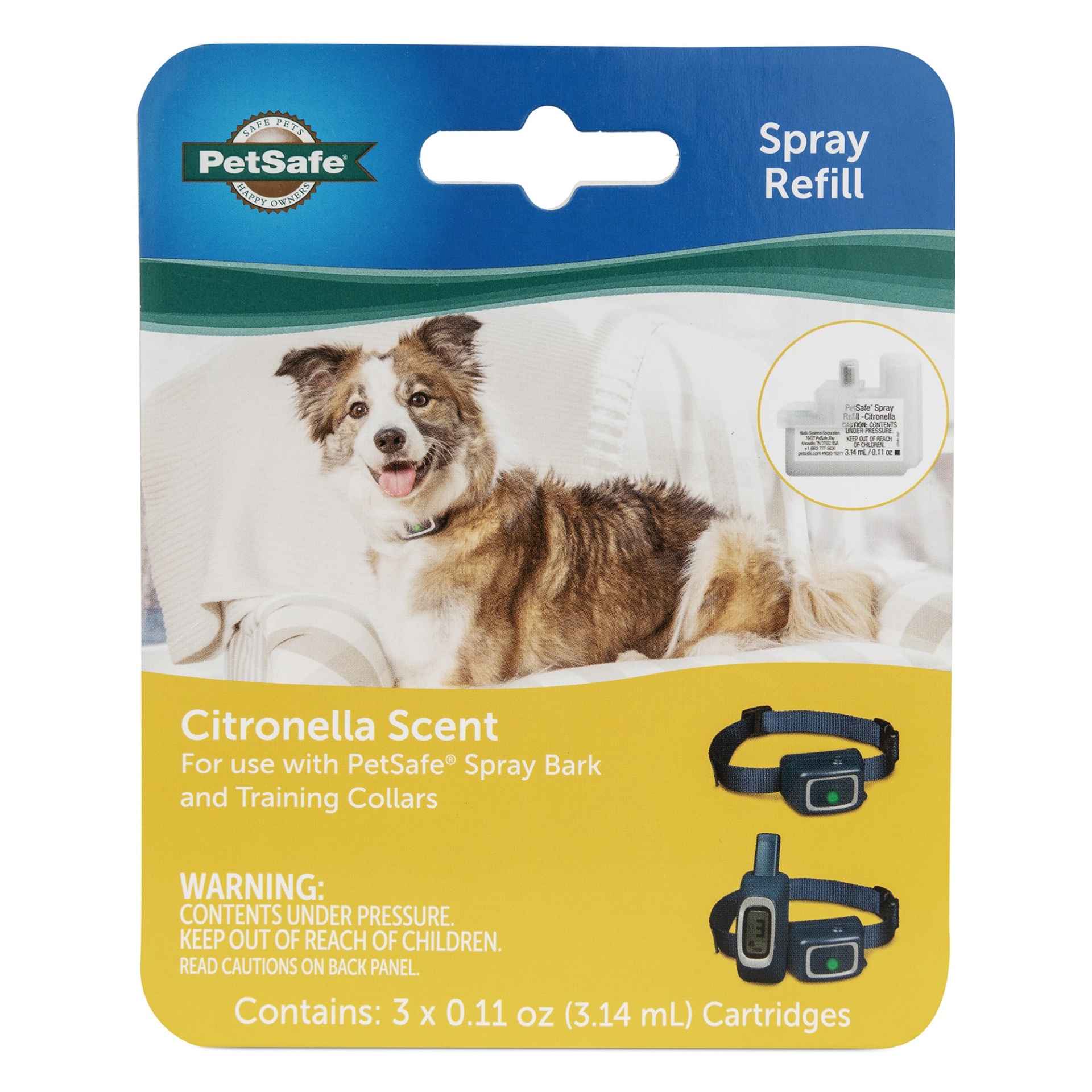 slide 1 of 1, PetSafe Spray Refill Citronella for Dogs, 3 ct; 3.14 ml