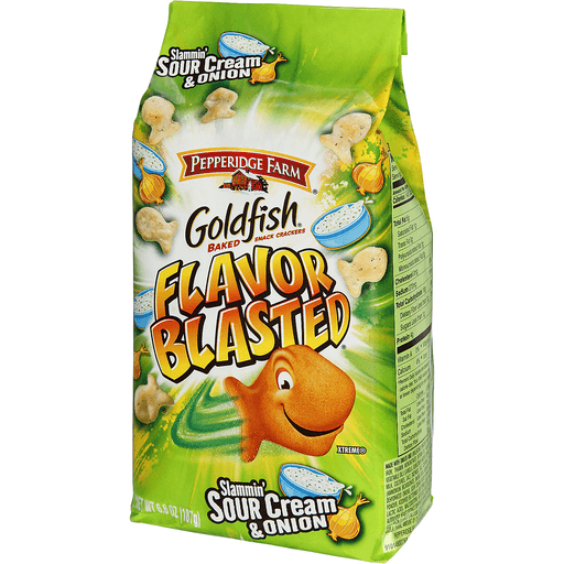 Goldfish Slammin Sour Cream Onion Baked Snack Crackers 6.6 oz Shipt