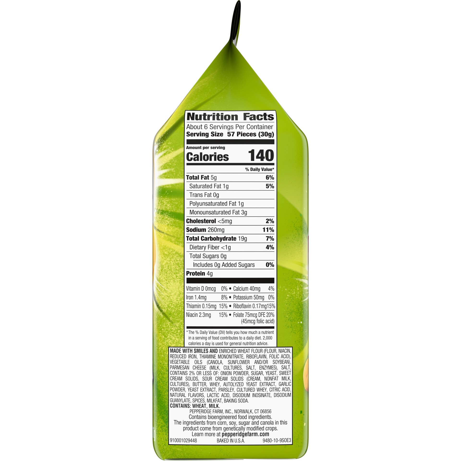 slide 4 of 5, Pepperidge Farm Goldfish Slammin' Sour Cream & Onion Baked Snack Crackers, 6.6 oz