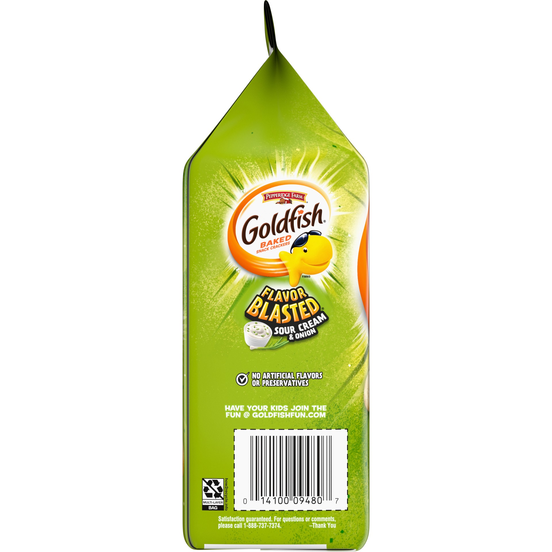 slide 2 of 5, Pepperidge Farm Goldfish Slammin' Sour Cream & Onion Baked Snack Crackers, 6.6 oz