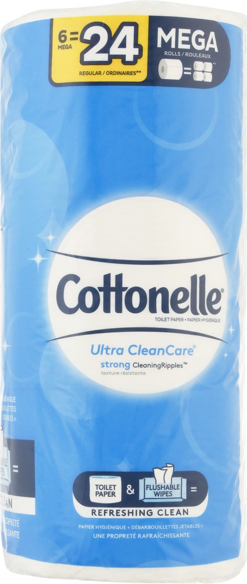 slide 5 of 9, Cottonelle Clean Care Toilet Paper, 6 ct