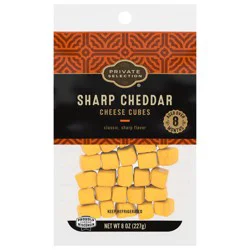 Private Selection Sharp Cheddar Cheese Cubes