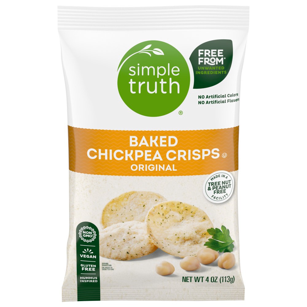 slide 2 of 2, Simple Truth Chickpea Crisps, 4 oz