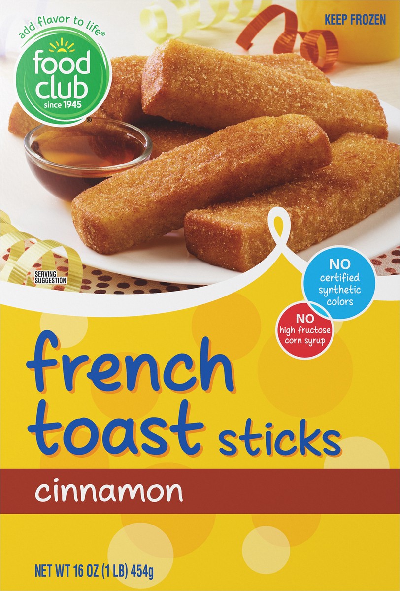 slide 15 of 15, Food Club Cinnamon French Toast Sticks 16 oz, 16 oz