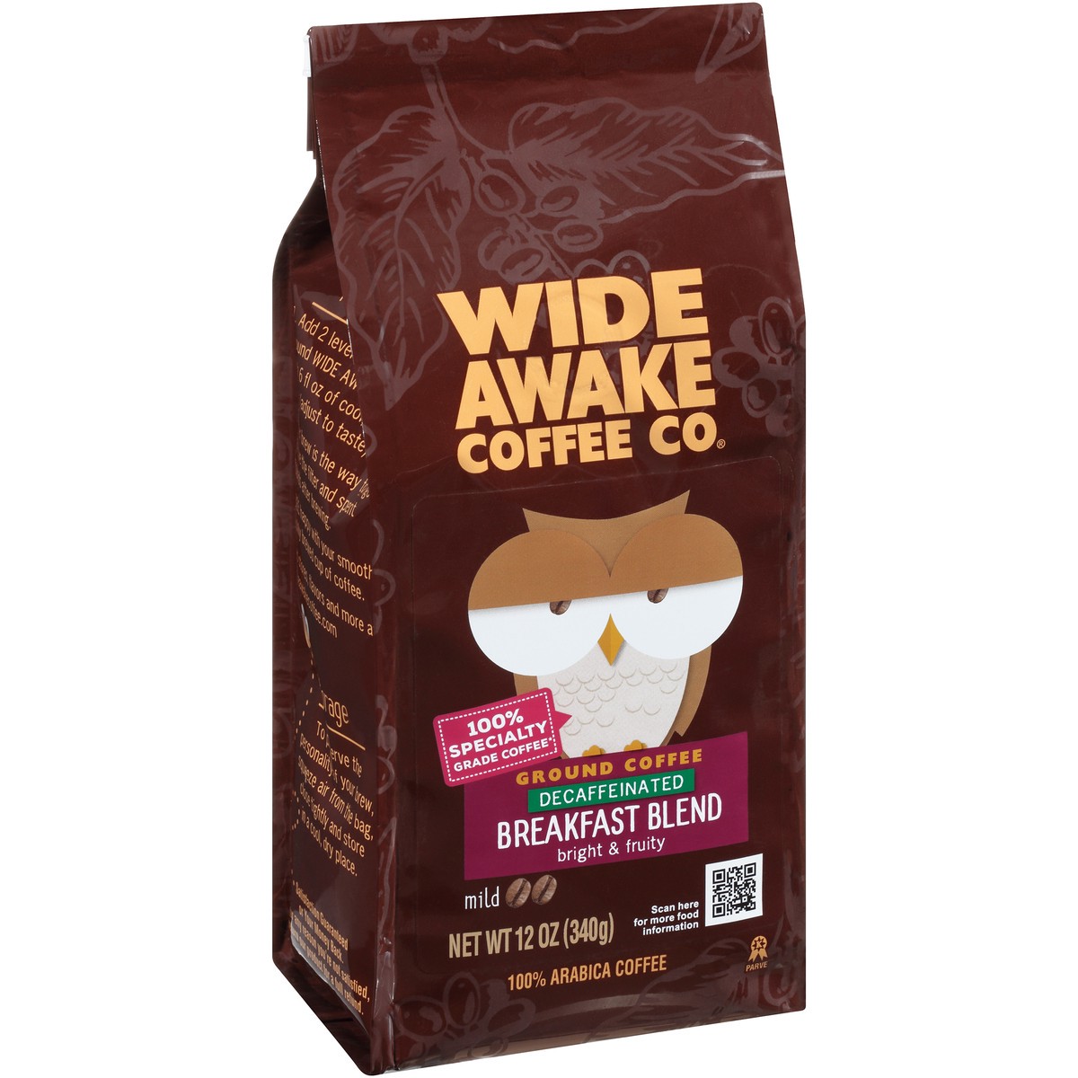 slide 3 of 9, Wide Awake Coffee Co. Mild Roast Breakfast Blend Decaffeinated 100% Arabica Ground Coffee - 12 oz, 12 oz