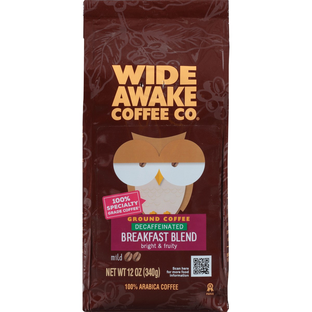 slide 5 of 9, Wide Awake Coffee Co. Mild Roast Breakfast Blend Decaffeinated 100% Arabica Ground Coffee - 12 oz, 12 oz