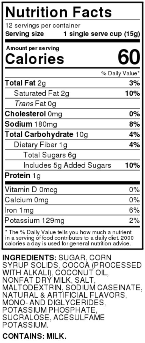 slide 2 of 9, Food Club Milk Chocolate Flavored Hot Cocoa Mix Single Serve Cups - 12 ct, 12 ct