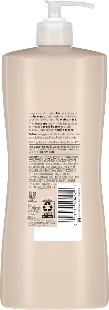 slide 2 of 3, Suave Essentials Body Wash Creamy Cocoa Butter and Shea, 28 oz, 28 oz