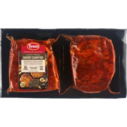 Tyson Premium Quality Freshly Seasoned Savory Campfire Boneless Pork Chops