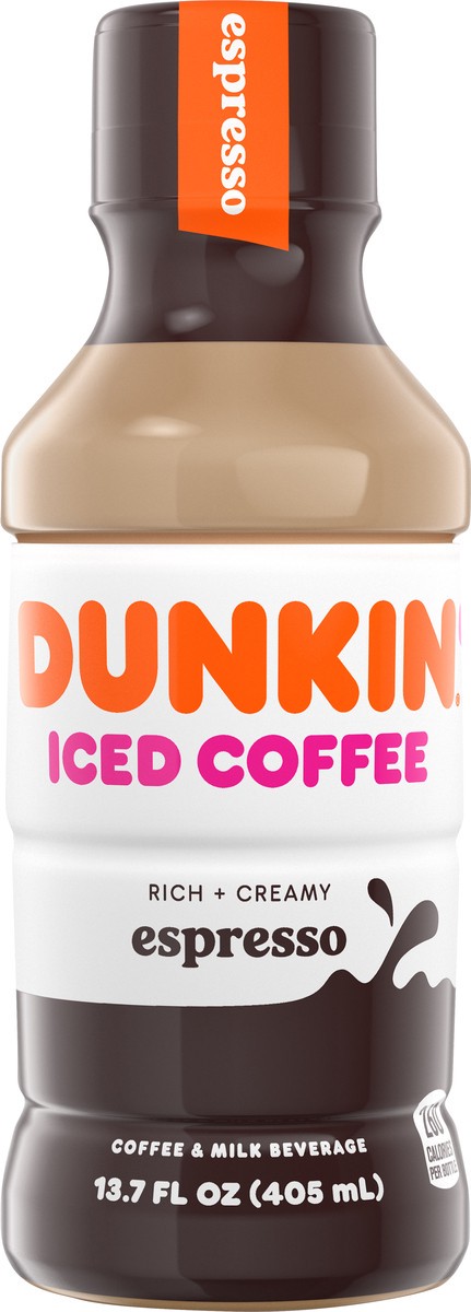 slide 1 of 13, Dunkin' Espresso Iced Coffee - 13.7 oz, 13.70 fl oz