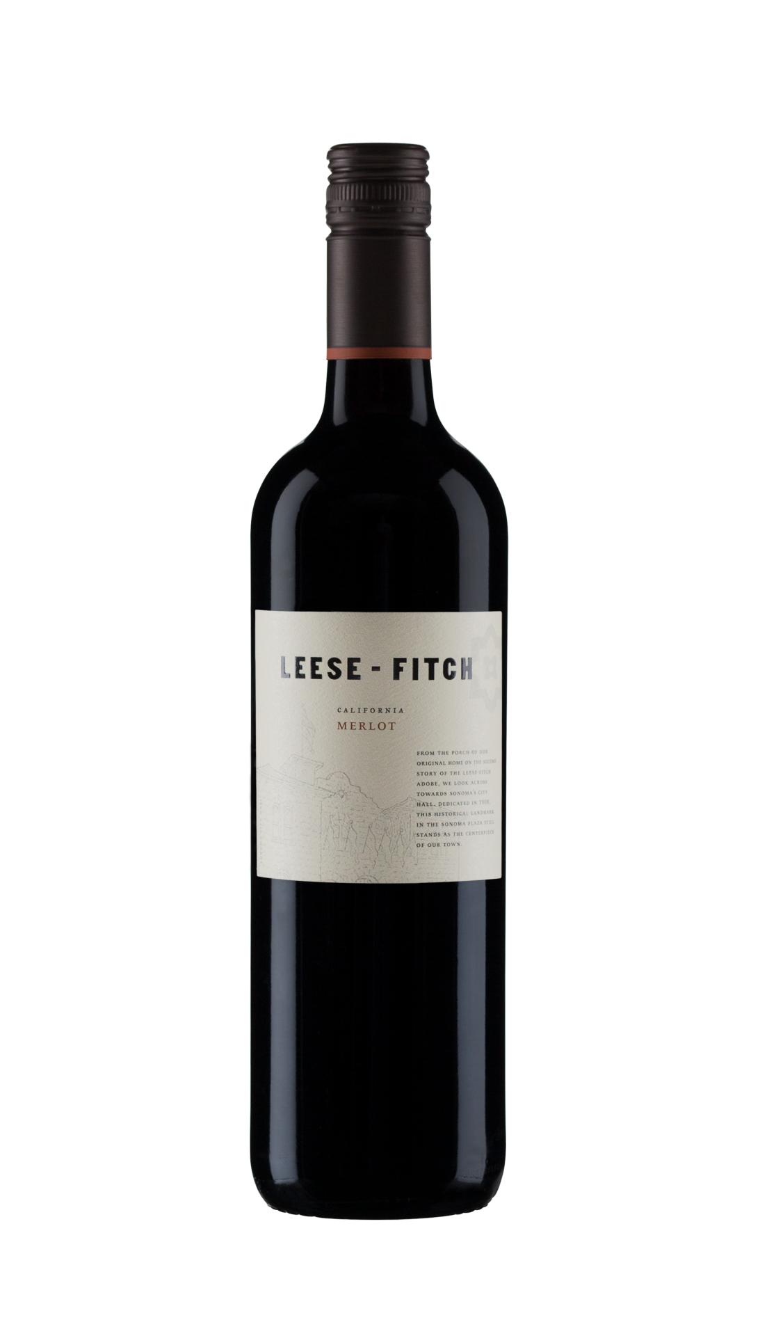 slide 1 of 1, Leese Fitch Merlot, 750 ml