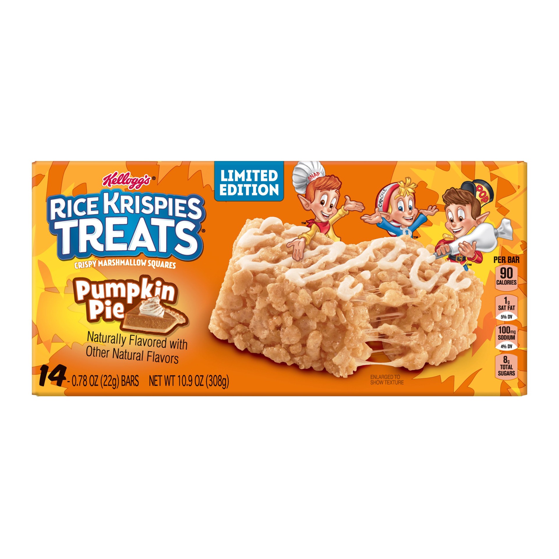 slide 2 of 5, Rice Krispies Treats Pumpkin Pie Crispy Marshmallow Squares, 10.9 oz