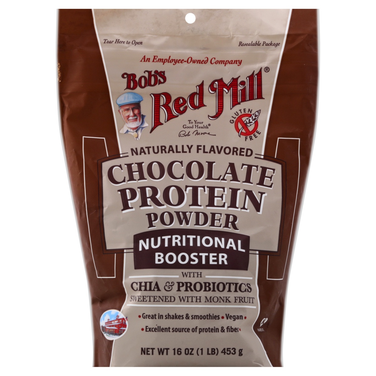 slide 1 of 1, Bob's Red Mill Chocolate Flavored Protein Powder, 16 oz