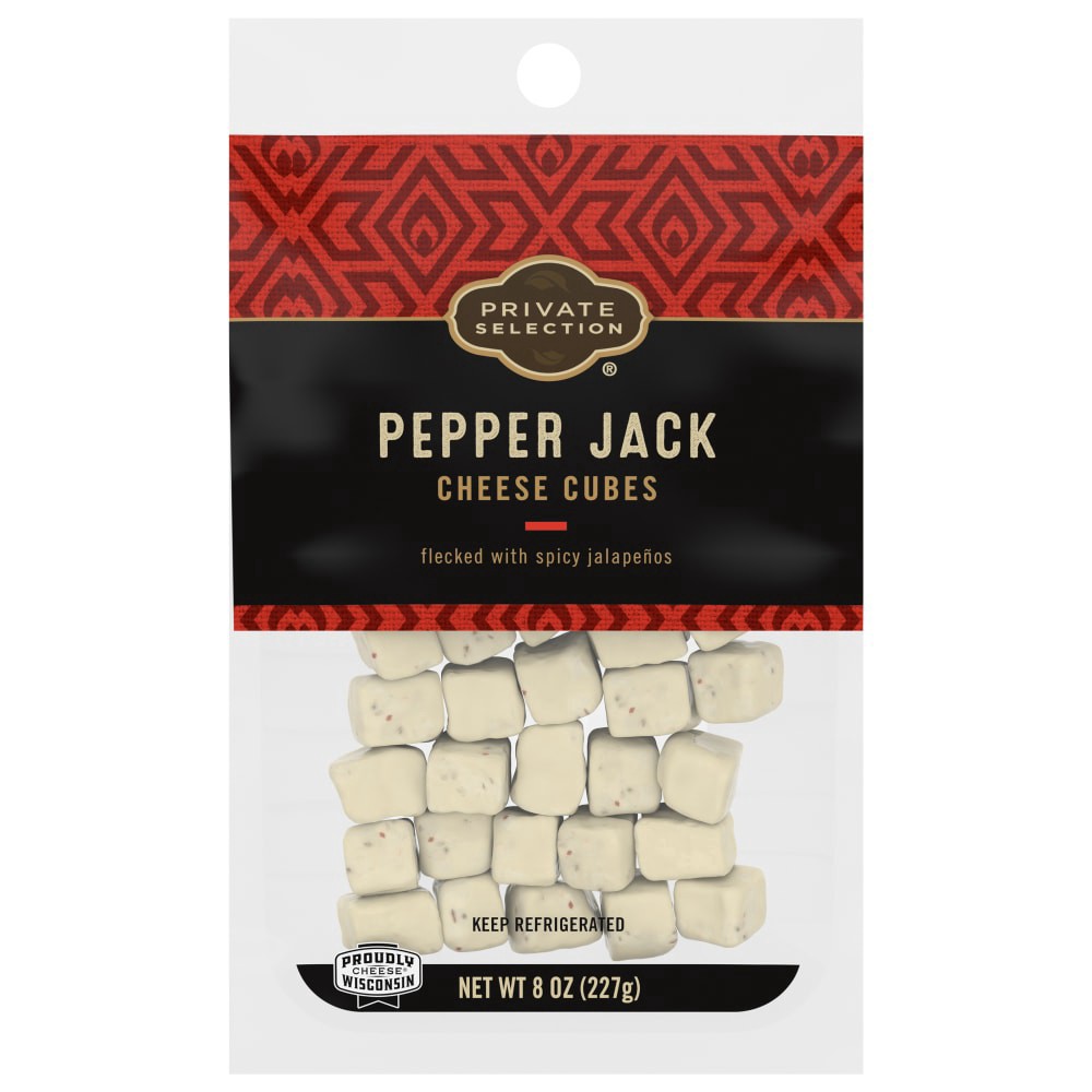 slide 2 of 2, Private Selection Pepper Jack Cheese Cubes - 8 oz, 8 oz