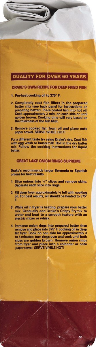 slide 2 of 5, Drake's Crispy Fry Mix, 80 oz