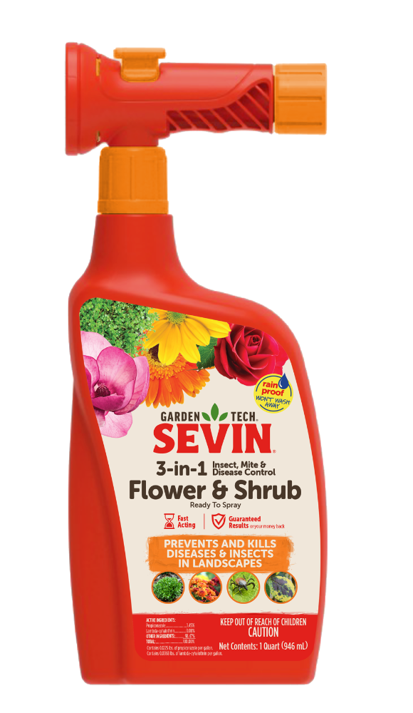 slide 1 of 1, Garden Tech Sevin 3In1 Insect Mite & Disease Control, 32 oz