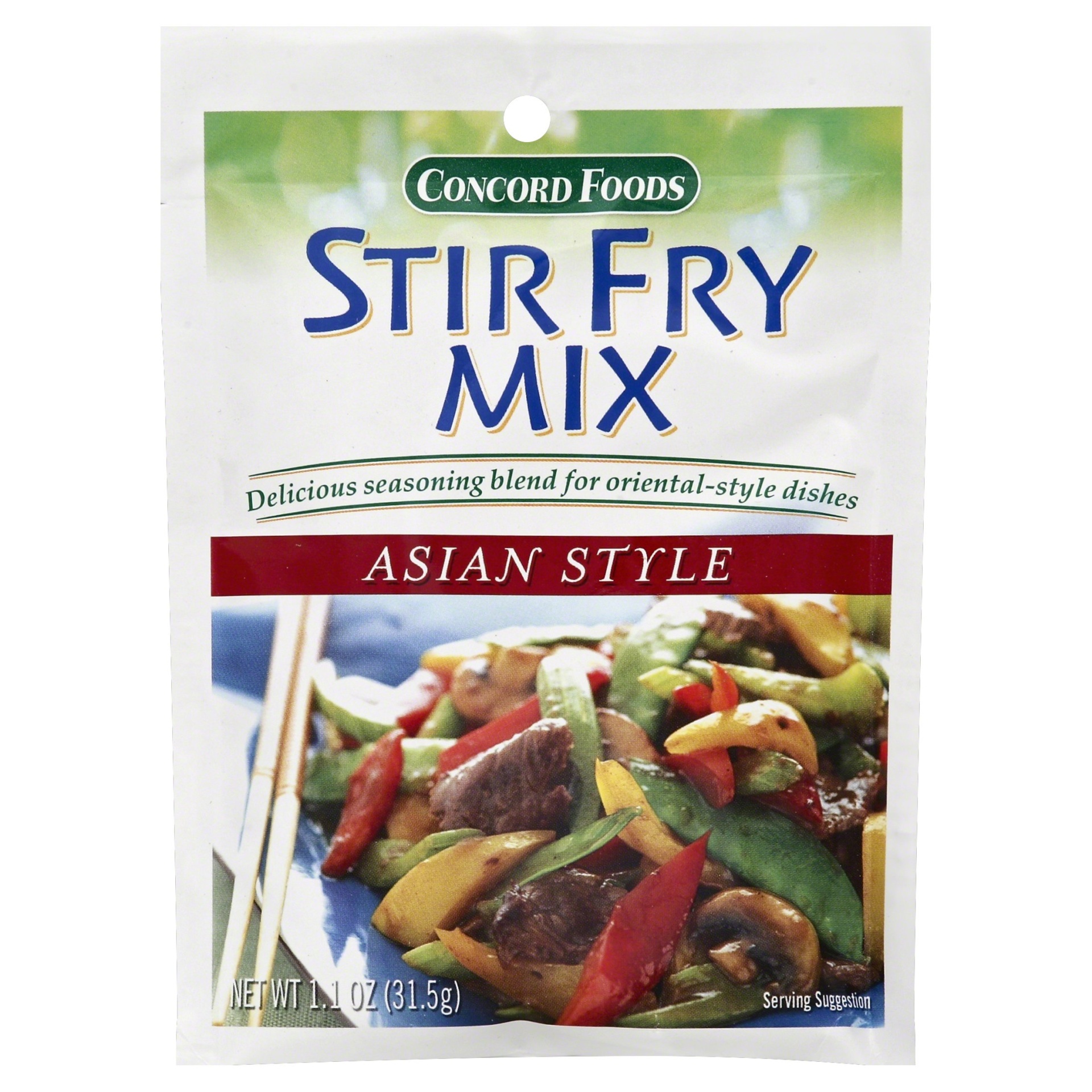 slide 1 of 1, Concord Foods Stir Fry Mix Asian Style, 1.1 oz