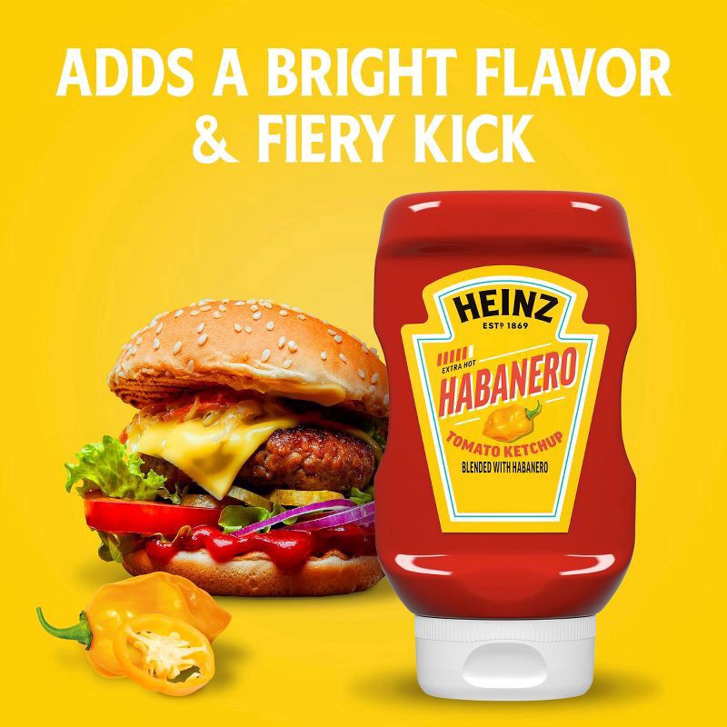 slide 8 of 9, Heinz Extra Hot Habanero Tomato Ketchup 14 oz, 14 oz
