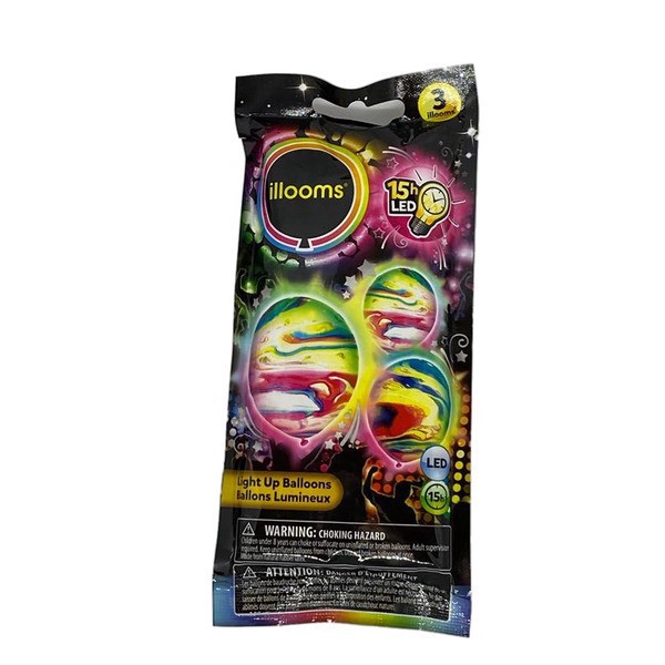 slide 1 of 1, Unique Industries Marble LED Lit Balloons, 1 ct