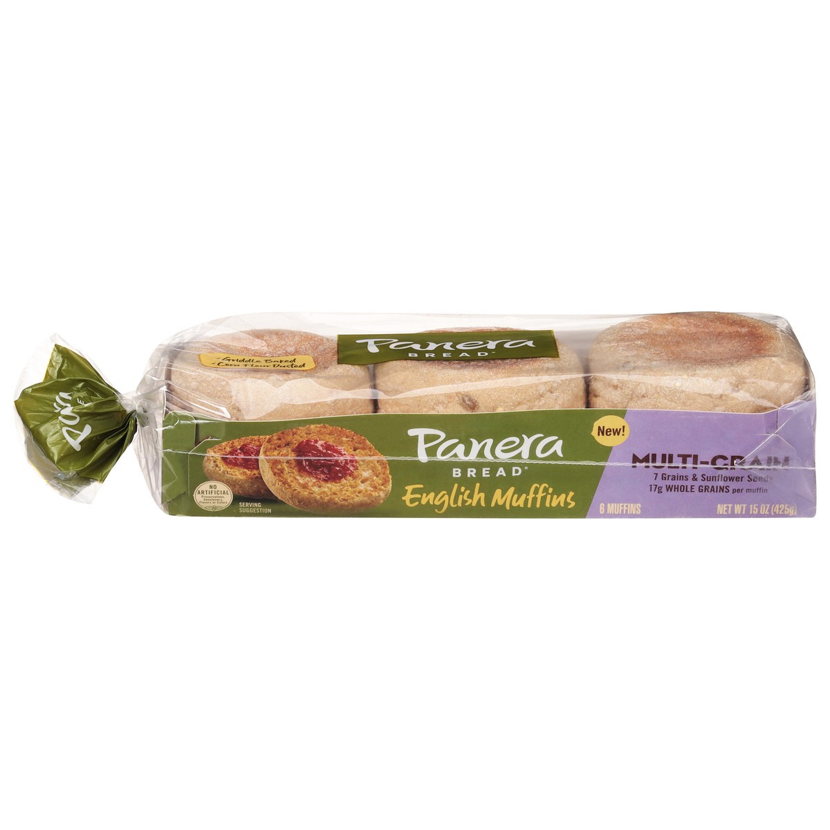 slide 1 of 1, Panera Bread Multi-Grain English Muffins 6 ea, 6 ct