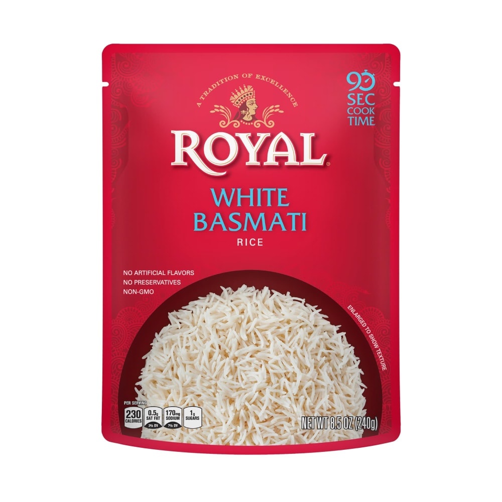 slide 1 of 1, Royal White Basmati Rice 8.5 oz, 