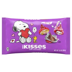 HERSHEY'S KISSES Milk Chocolate Snoopy™ and Friends, Valentine's Candy Bag, 9.5 oz